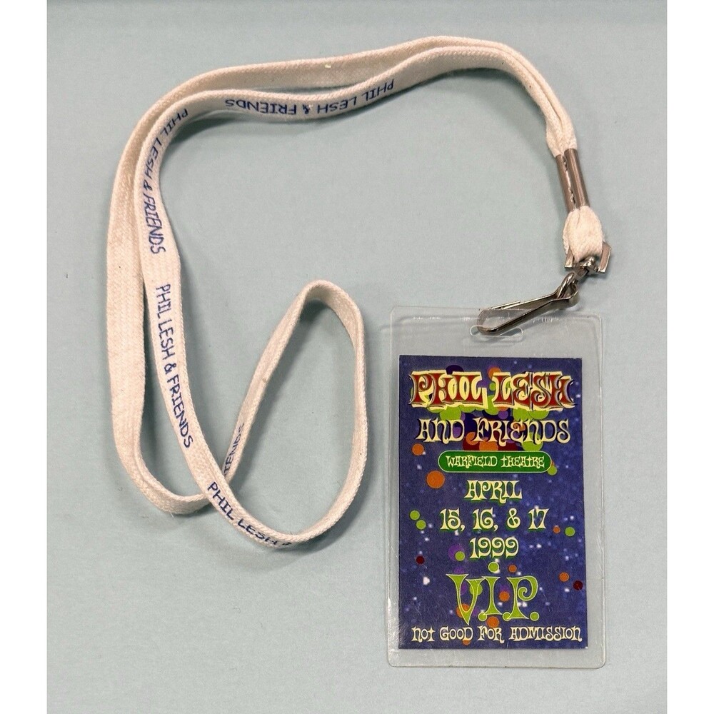 HTF Phil Lesh & Phriends 1999 VIP Laminate Warfield Trey Page lanyard Friends 99